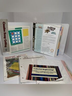 VTG Creative Scrap Quilting House of White Birches Binder Patterns Templates EUC